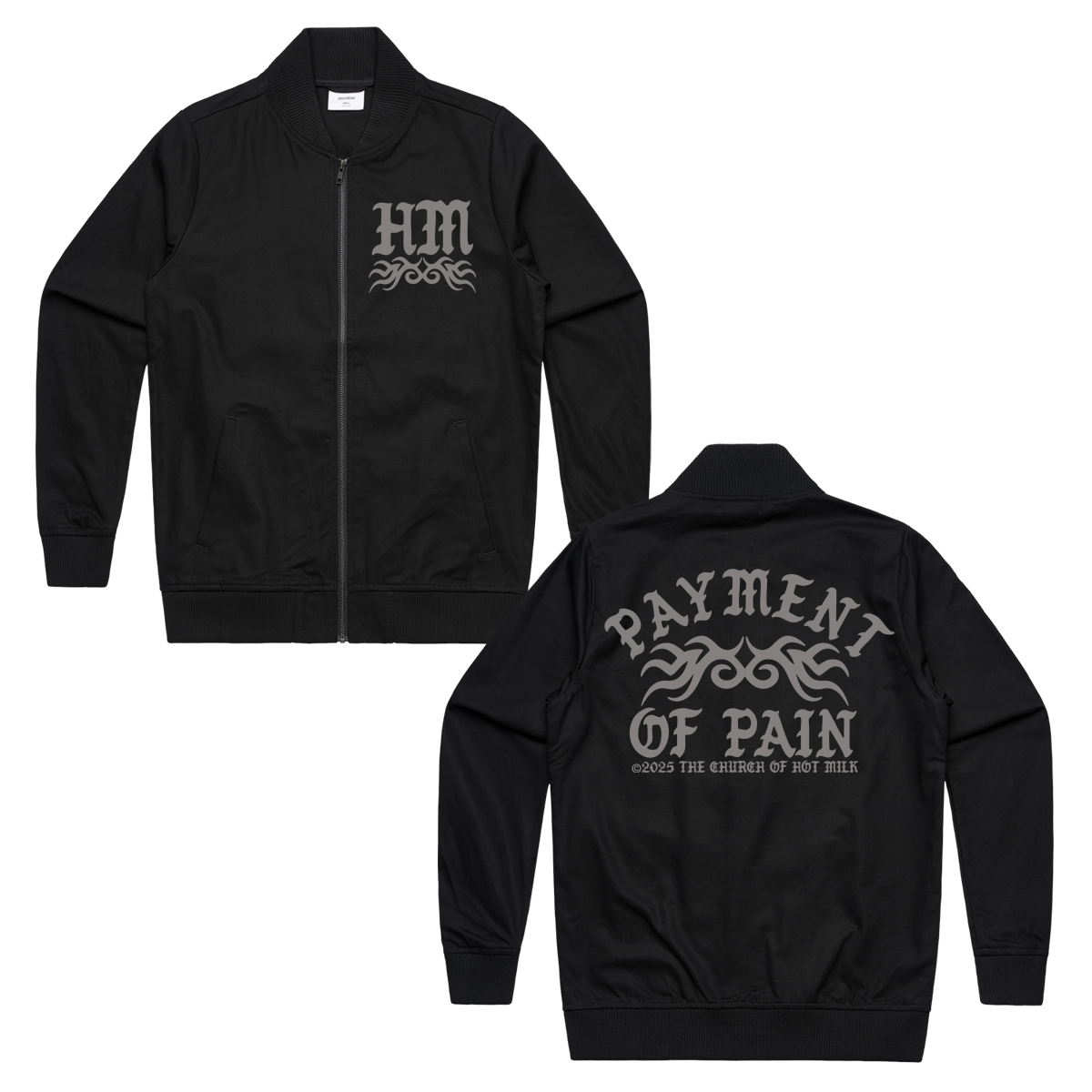 Payment Of Pain Bomber Jacket (Black) – Hot Milk