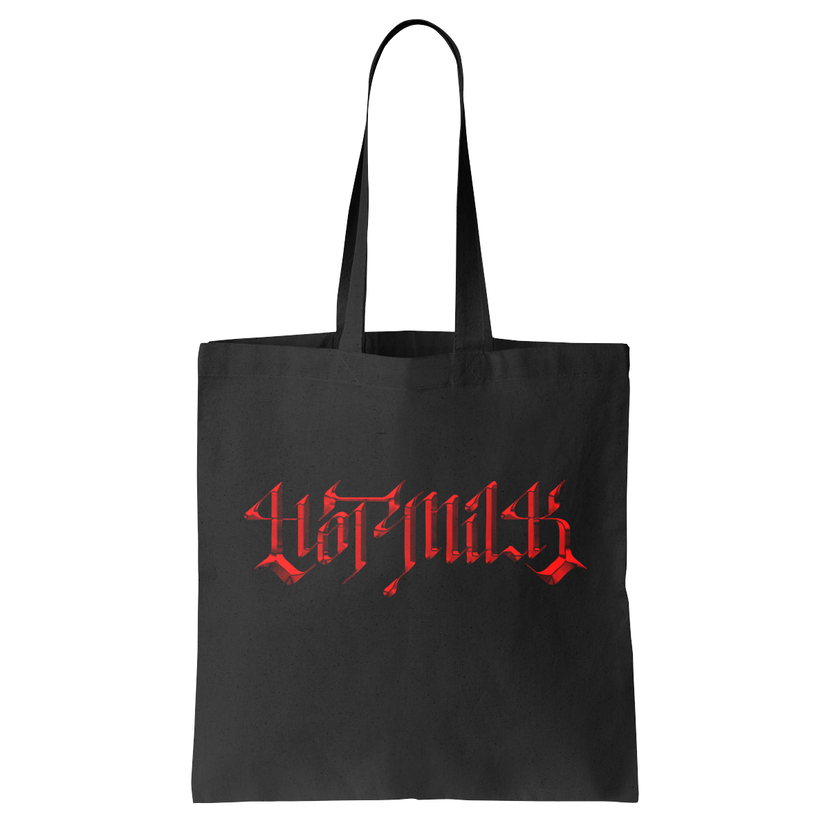 Red Logo Tote Bag (Black)